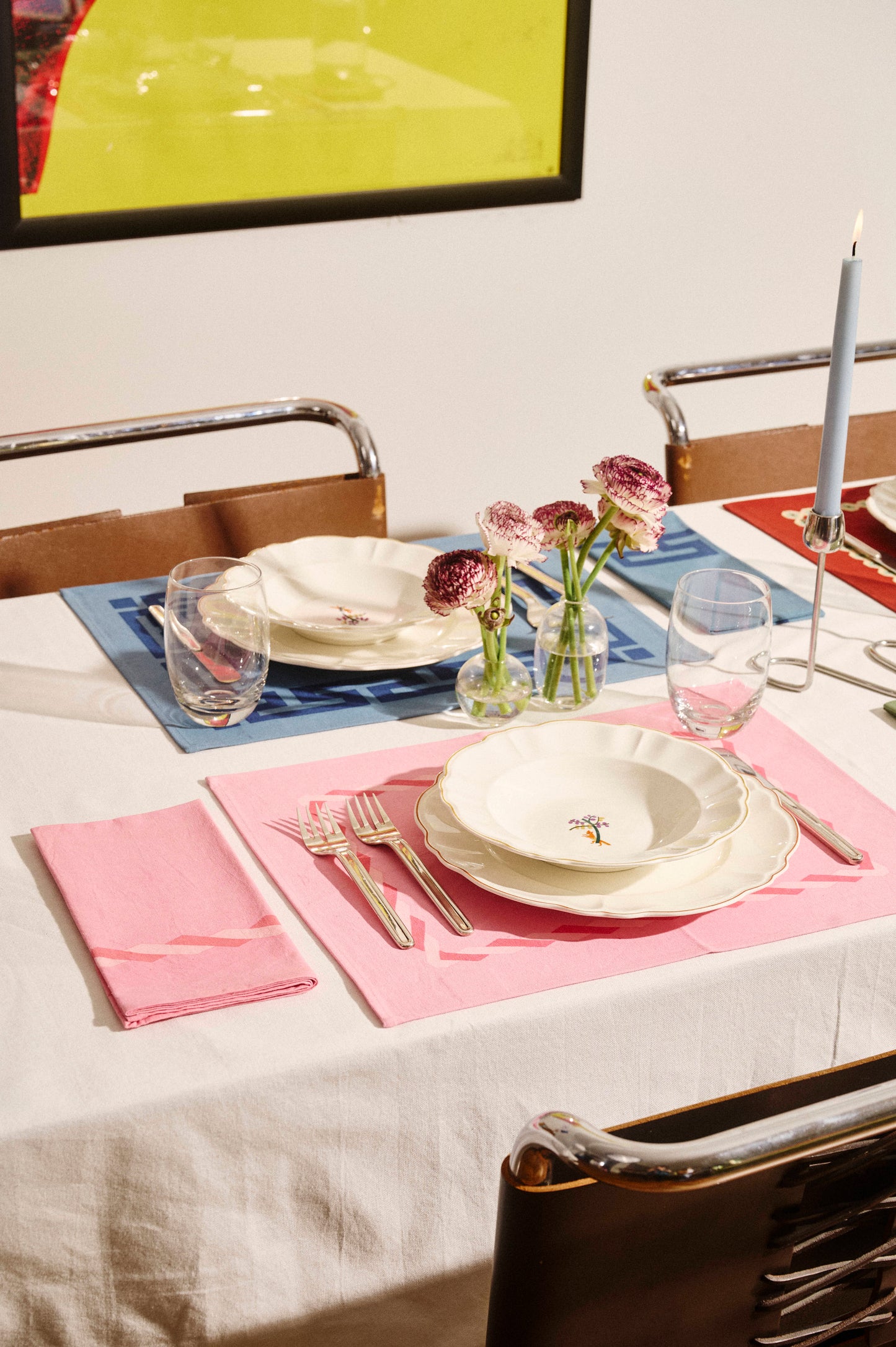 TABLEMAT IN CANVAS "ZIGZAG"