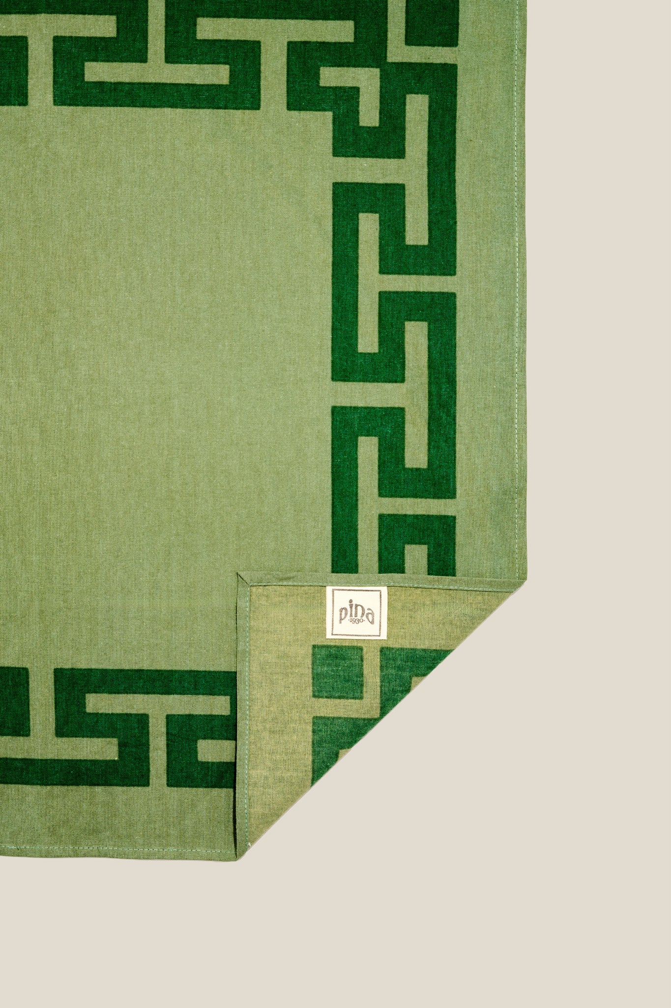 TOVAGLIOLI "LABIRINTO" - VERDE - SET DA DUE